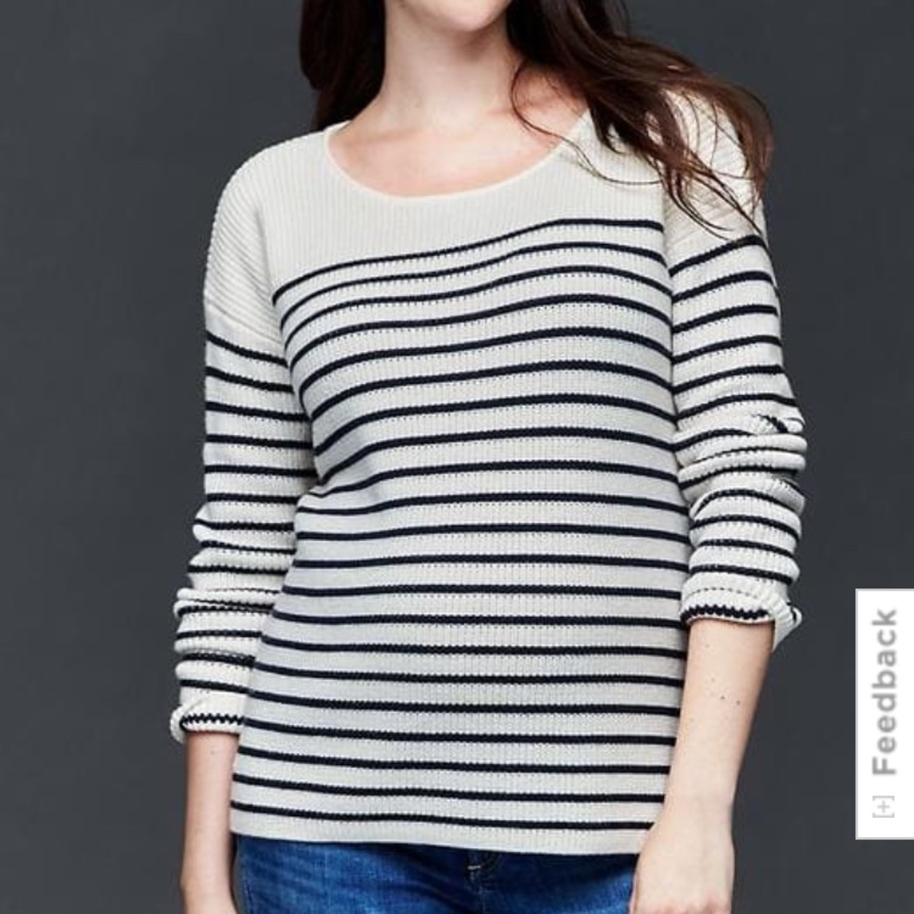 Gap Navy Striped Nautical Sweater