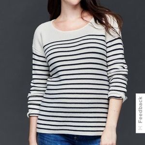 Gap Navy Striped Nautical Sweater