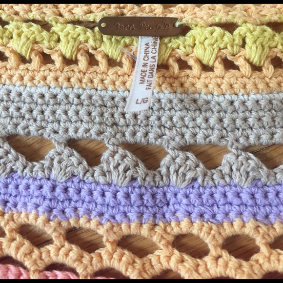 Free People bright colored vest w/ruffled hemline - Picture 3 of 8