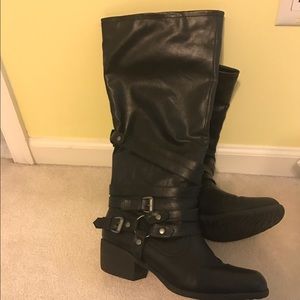 Tall black boots!