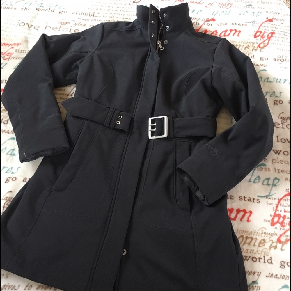 The North Face medium weight trench jacket EUC XS