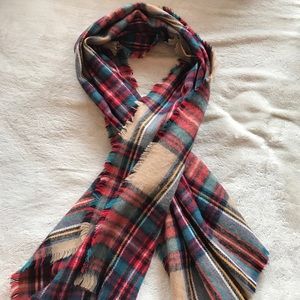 Plaid Blanket Scarf