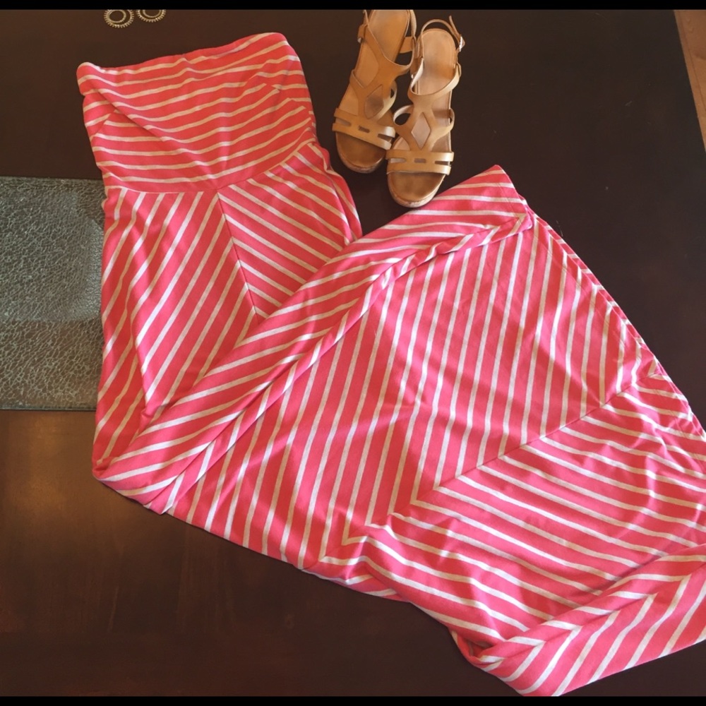 The Limited strapless maxi dress