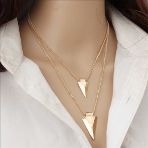 New Triangle Earrings and Necklace Set