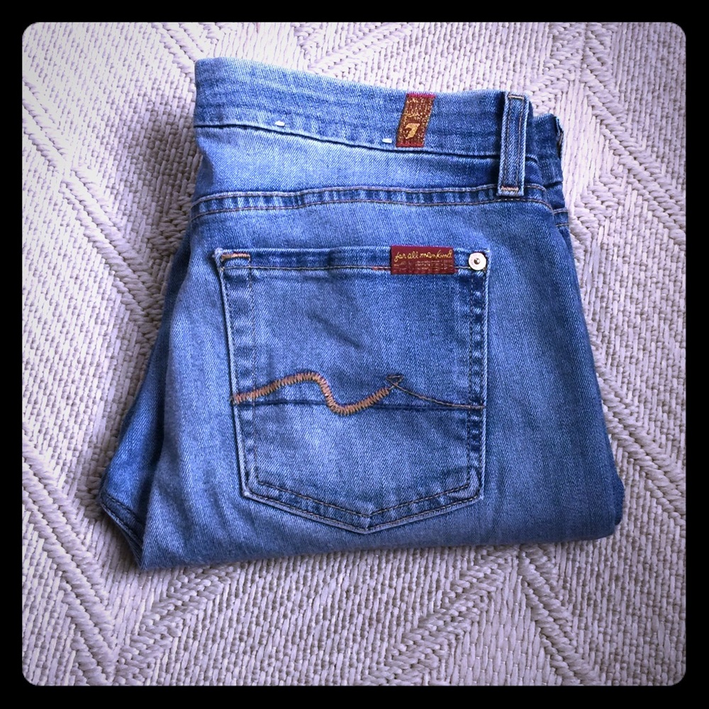 7 For All Man Kind skinny jeans, size 29