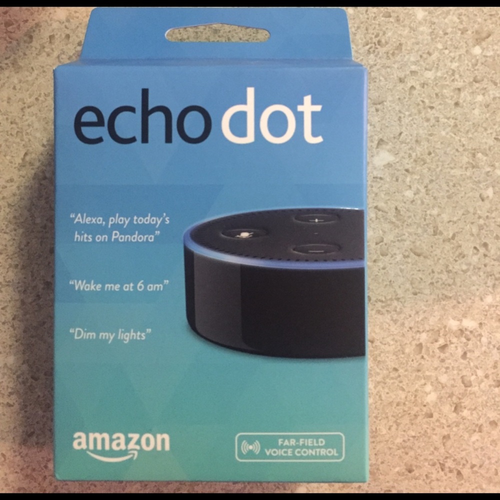 brand new echo dot in box