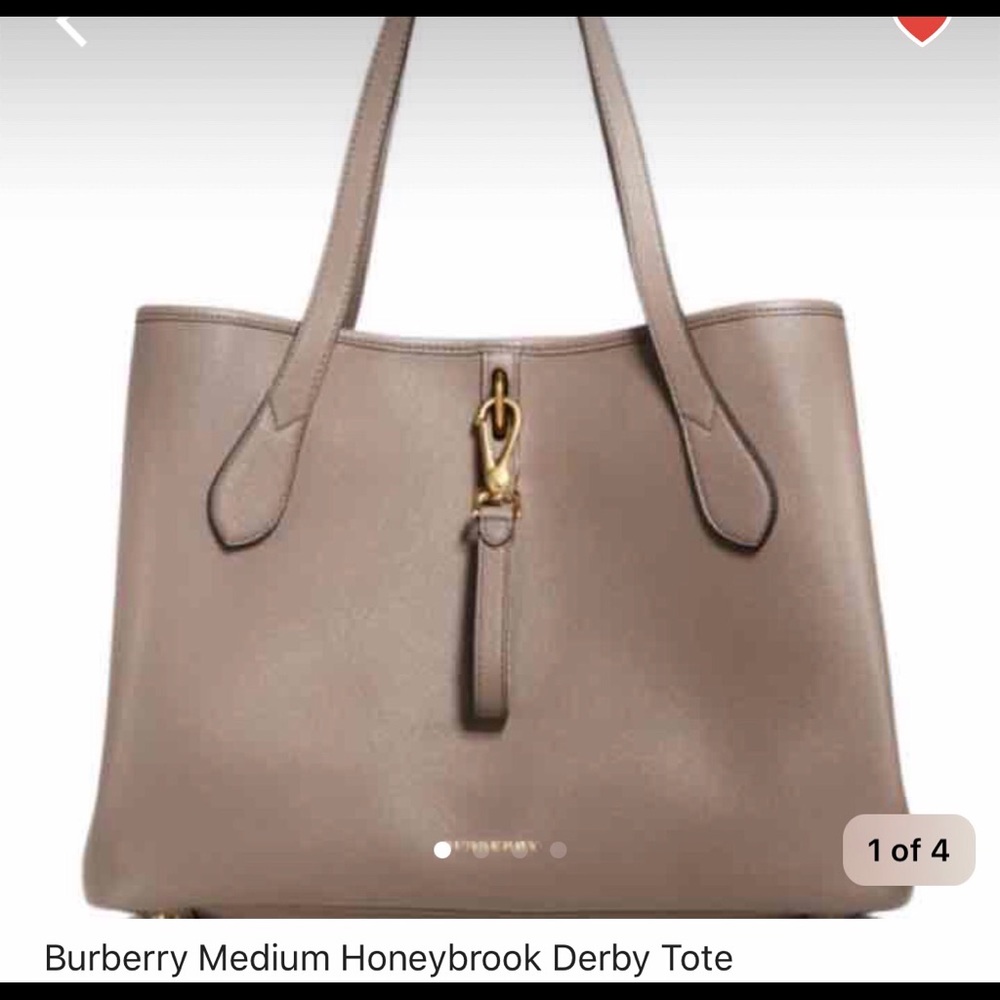 Burberry medium honeybrook derby tote