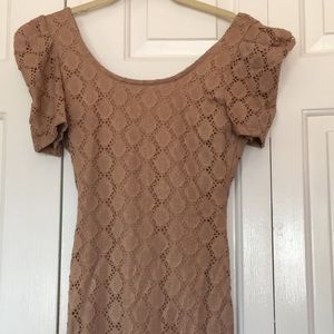 Nude color Boutique dress.