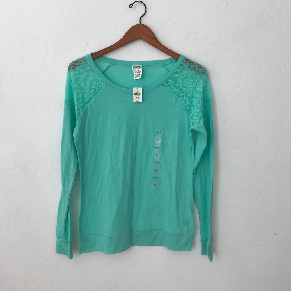 BNWT Victoria secret pink mint top