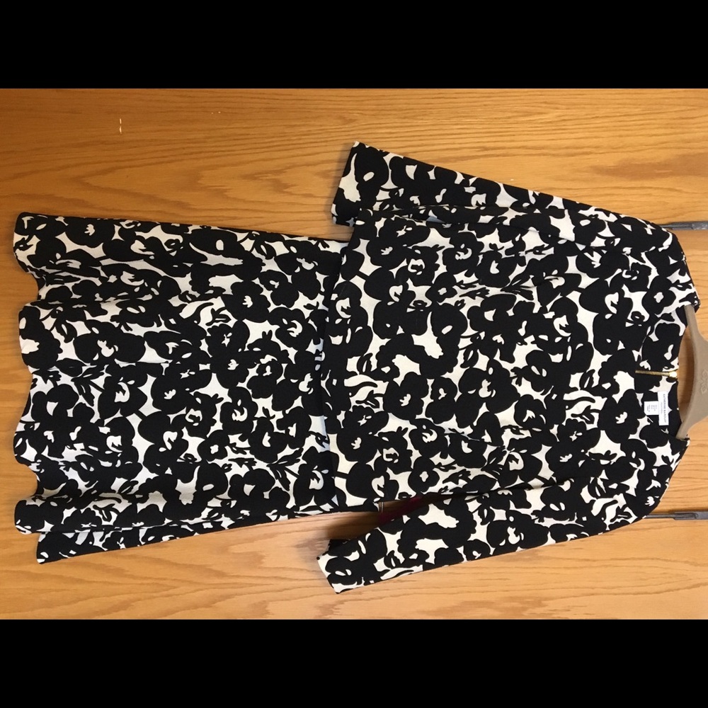 Black and White Skirt and Top Set