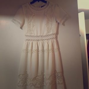White lace dress