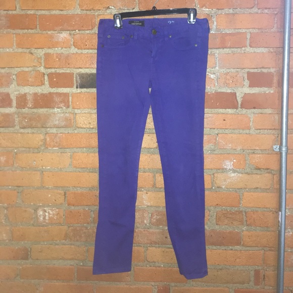 J.Crew blue royal blue toothpick ankle jeans 27 - Picture 1 of 4