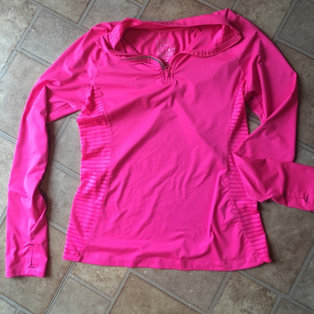 1/4 Zip Hot Pink