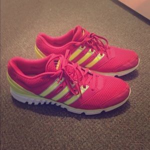 Need gone!! Pink and yellow adidas