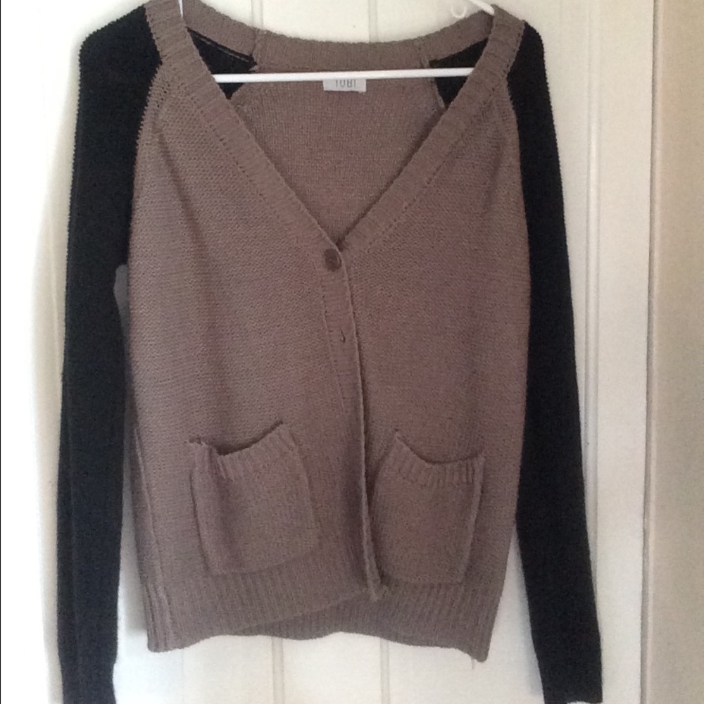 Tan cardigan