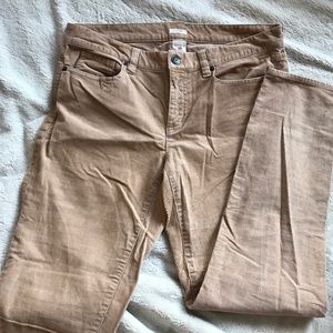 J. Crew Khaki Corduroy Toothpick Pants