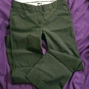 Black striped dress pants