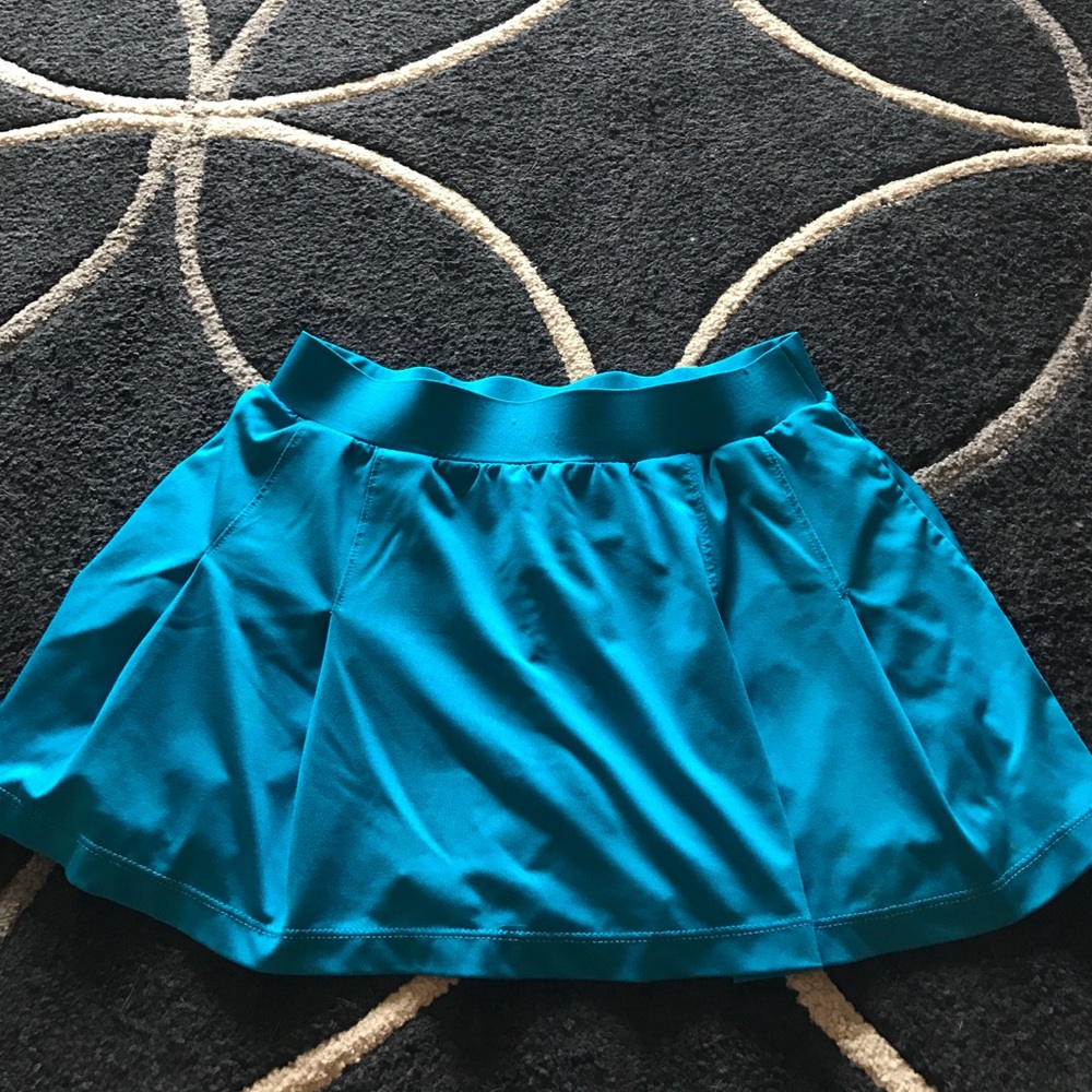 Boutique Teal Blue Mini Tennis Skirt