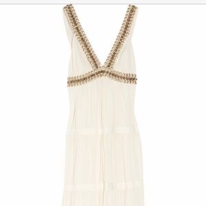 Tibi meranda beaded maxi dress size 2