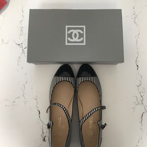 Chanel mary Jane flats