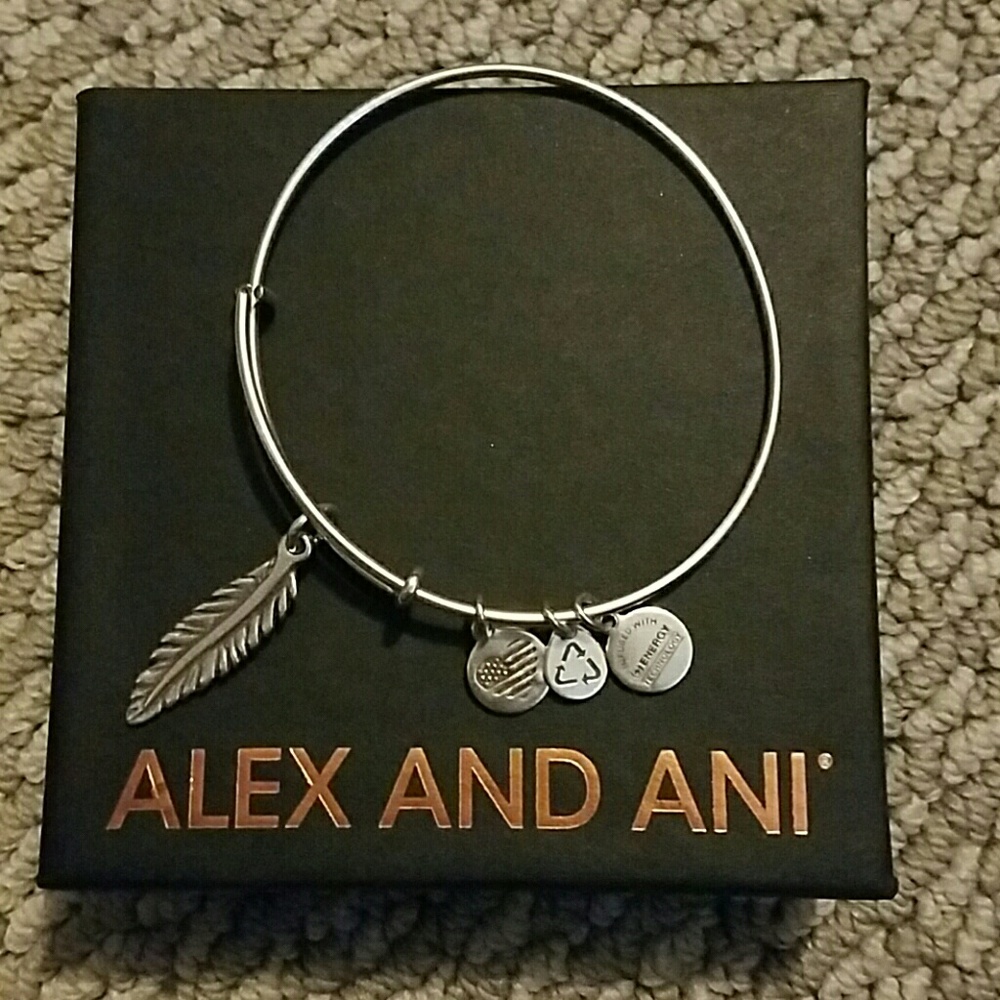 Alex and Ani Feather Bracelet