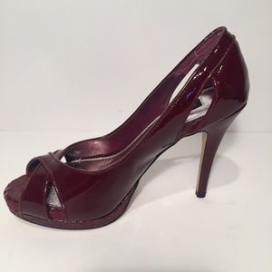 White House Black Market patent leather pumps