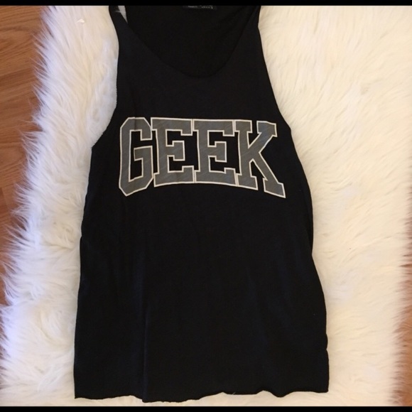 LAST ONE GEEK Cut Out Muscle Tank - Picture 2 of 5