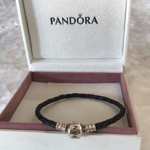 Pandora black braid bracelet