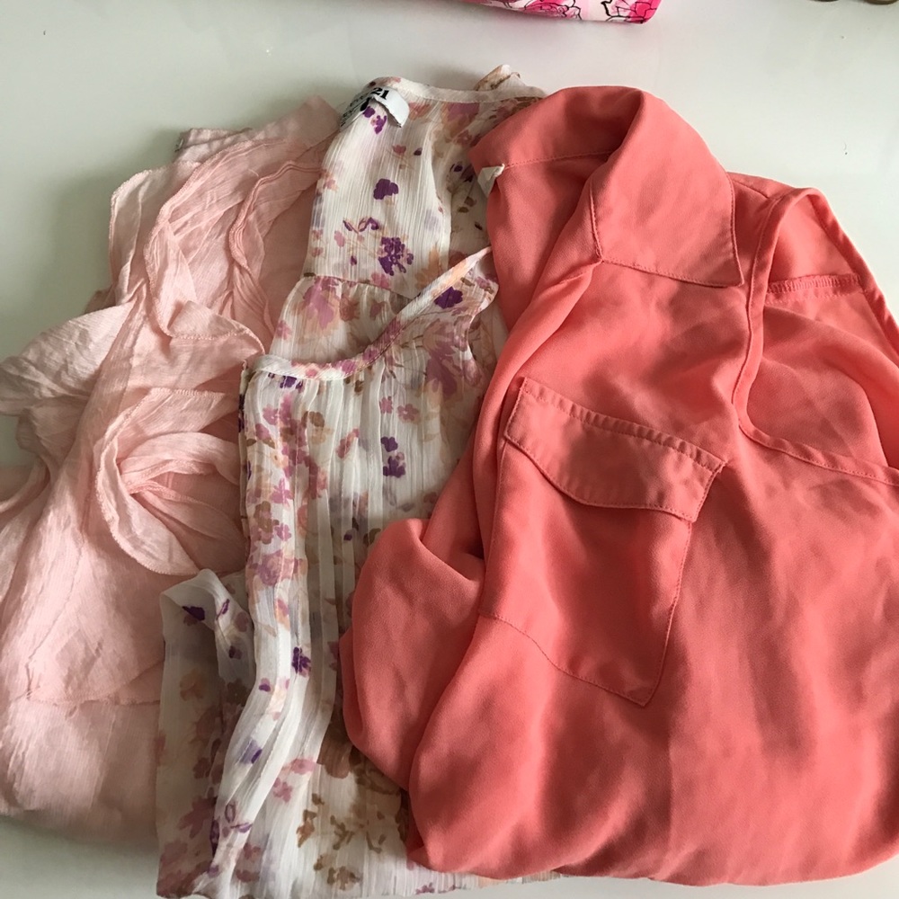 Lot of pink shirts