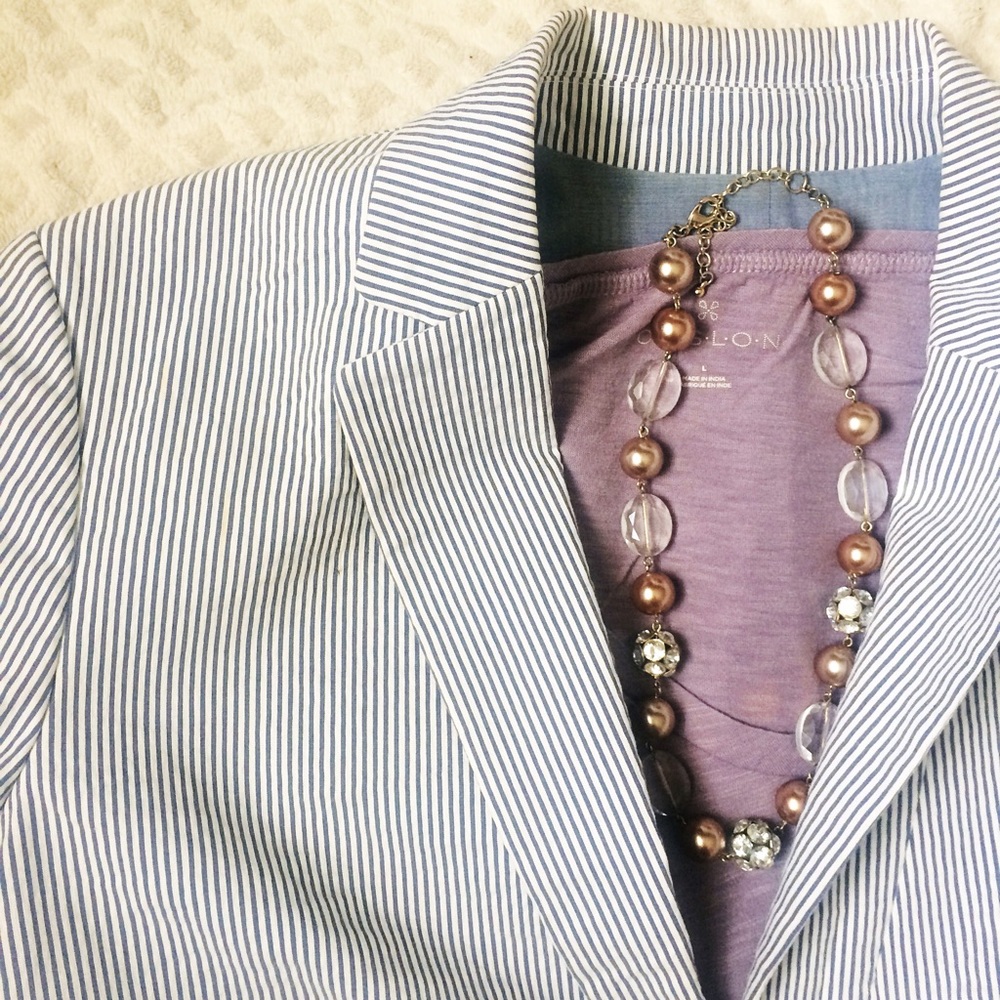 Ann Taylor | Seersucker blazer