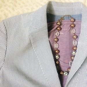 Ann Taylor | Seersucker blazer