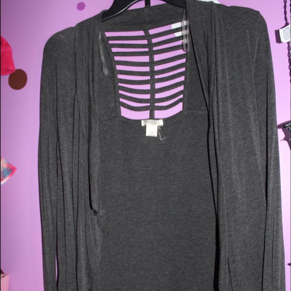 Gray Cardigan