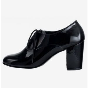 American Apparel Black Patent Bobby Heel
