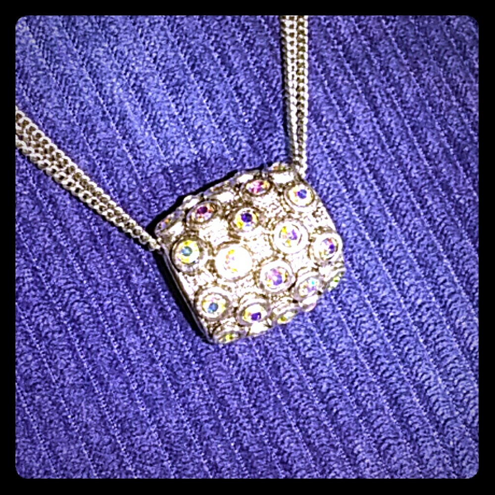 Amazing Rhinestone Disco Ball Necklace