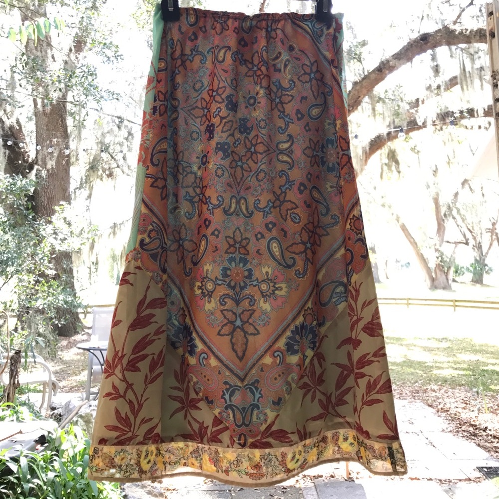 Free People Bohemian Printed Skirt