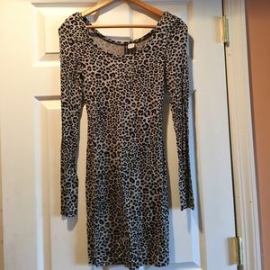 H&M animal print dress