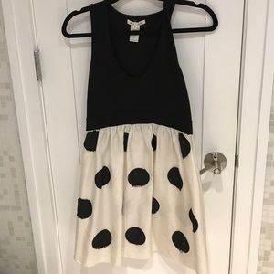 Alice + Olivia dress black and white polka dot