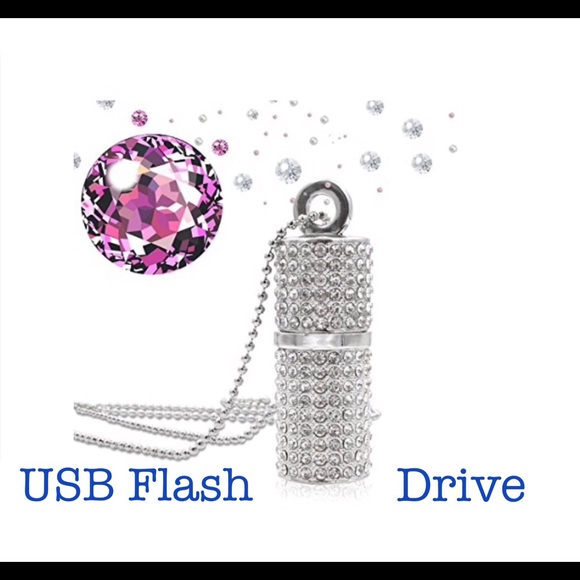 Crystal Necklace/USB Flash Drive - Picture 1 of 2