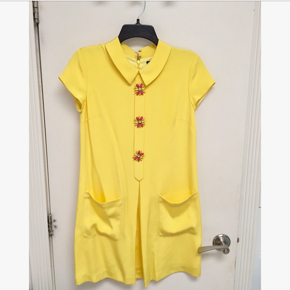 Cynthia Steffe - Yellow Collared Dress