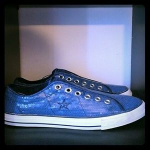 Converse One Star Sequin Low Tops