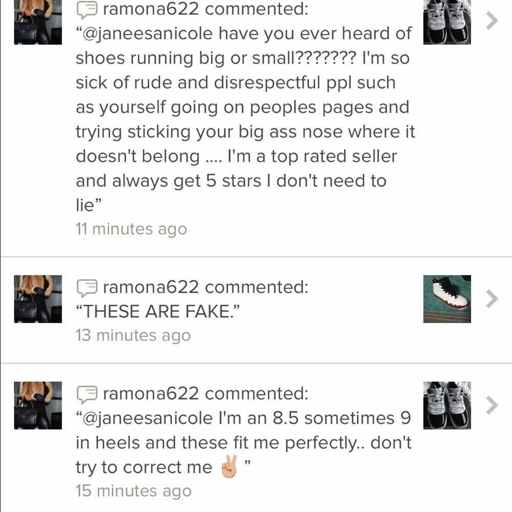 Harassment over a helpful comment! Smh