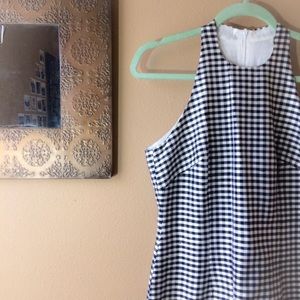 Checkered Black & White Dress