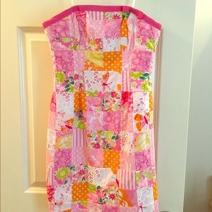 Lilly Pulitzer strapless dress! Perfect condition!