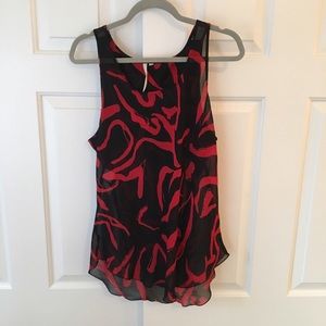 Rachel Roy tank with ruffle back