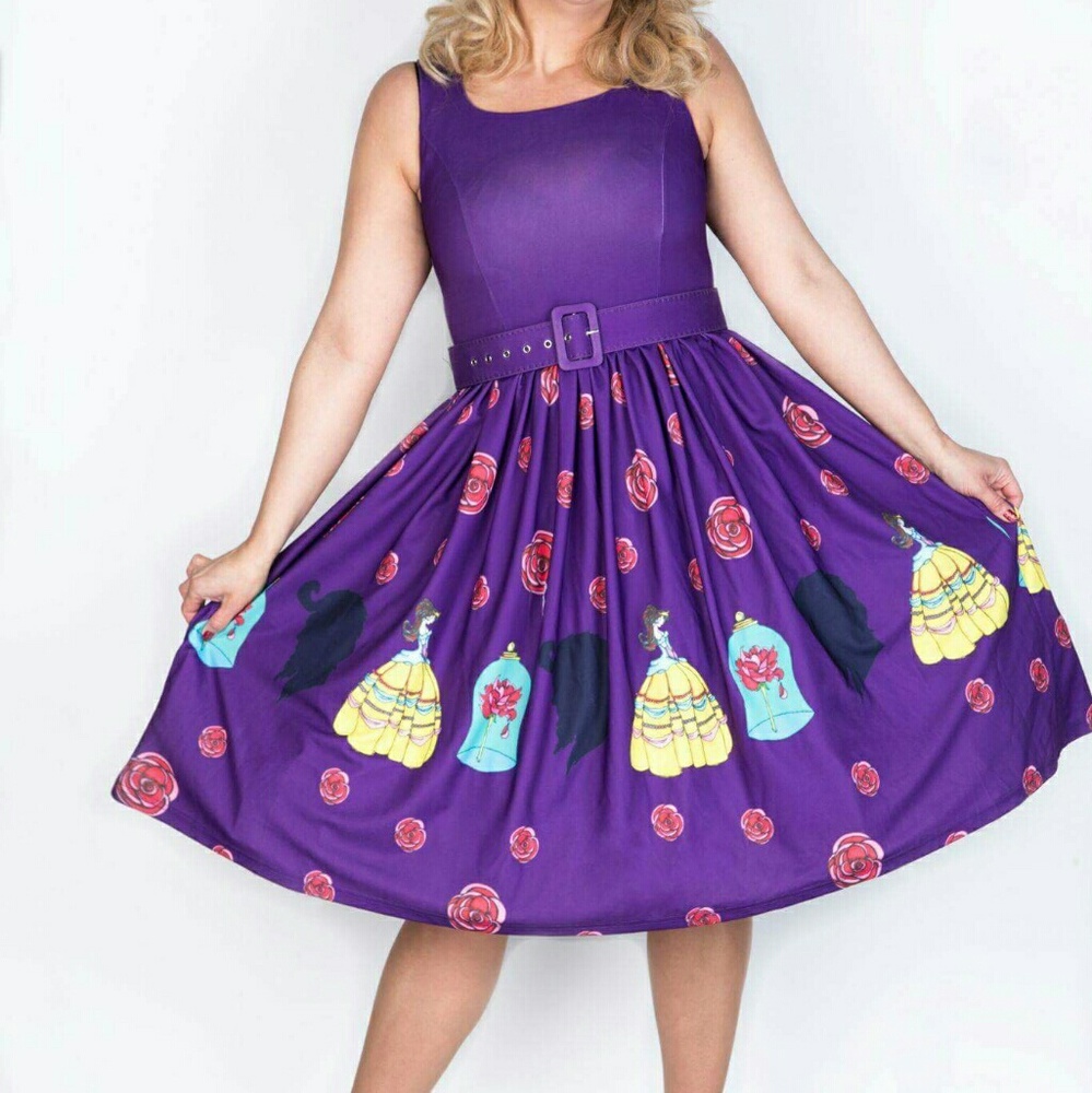 Disney-inspired Beauty and the Beast Swing Dress