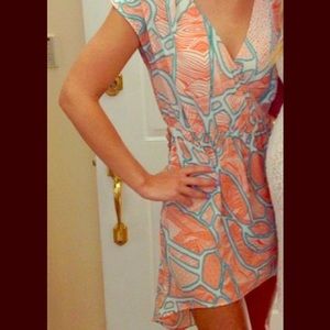 Printed High Low Dress