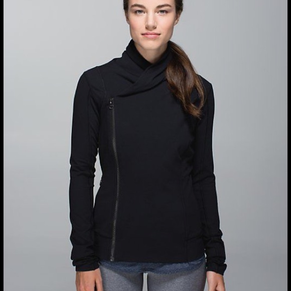 Lululemon Bhakti Yoga Jacket, Black, Size 8