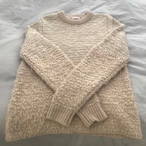 See by Chloe Nude Pink Chunky Oversized Sweater