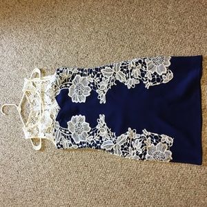 Blue and white Venus dress