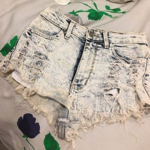 High Waisted Denim Shorts